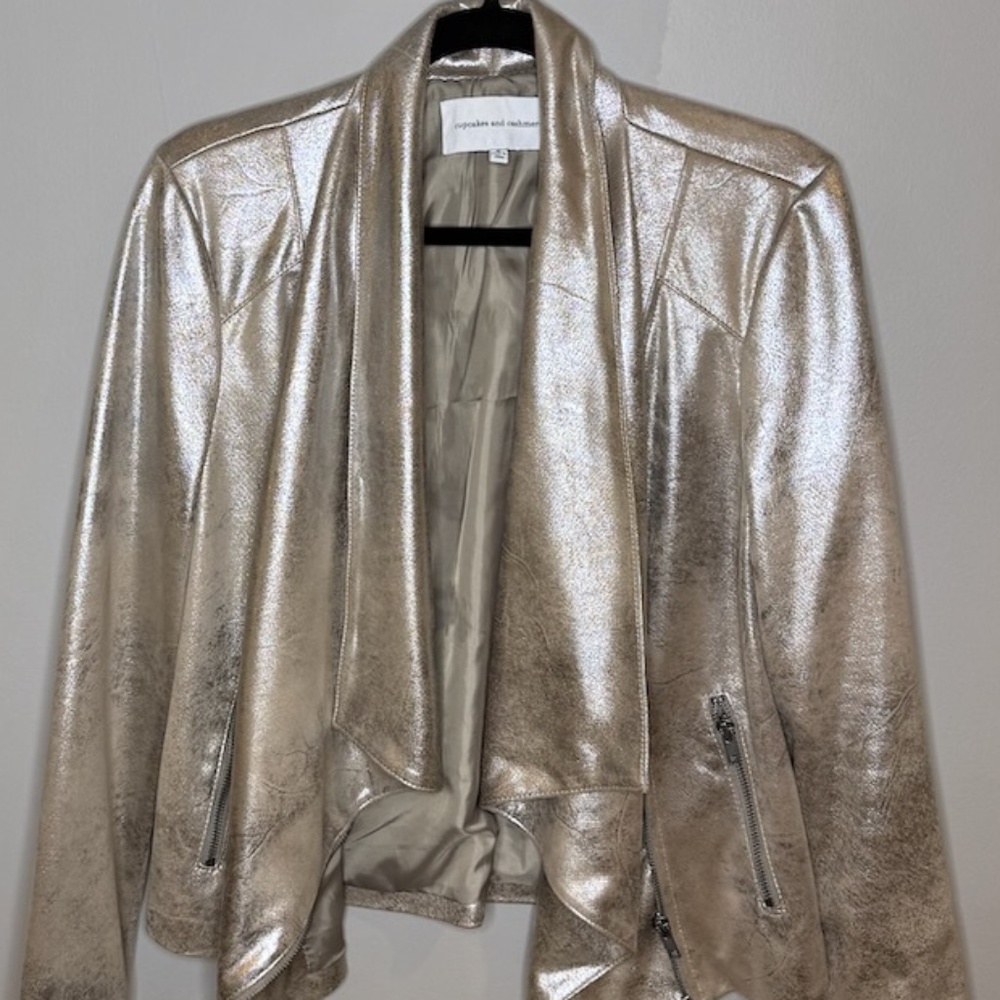 Cupcakes & Cashmere Jacket vegan leather